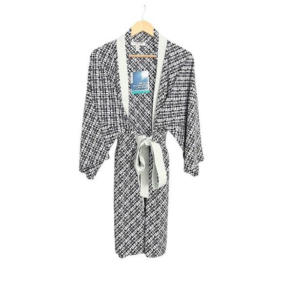 Coolibar Siesta Key Kijama Robe Plaid Check XS-M - Picture 2 of 7